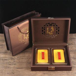 高档双拼名贵礼品包装盒西洋参石斛三七天麻滋补品礼盒空盒子皮盒