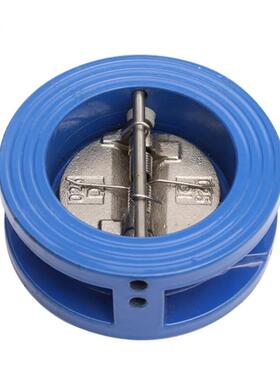 关字牌铁制对夹式蝶式止回阀铸铁碟形单向阀DH77X-16DN401个