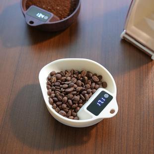 咖啡电子秤豆盘ABS手冲电子秤豆盘意式 咖啡称重展示盘咖啡豆碟