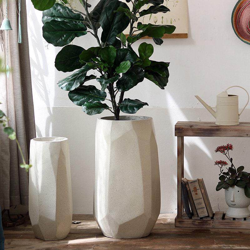 创意不规则花盆多面体花器千年木琴叶榕植物客厅商场橱窗服装店,家居饰品,花盆,淘宝优惠券,粉丝福利购,淘宝优惠卷