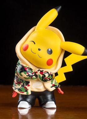 桌搭小摆件皮卡丘手办儿童房间布置装饰品客厅办公室桌面工位男生