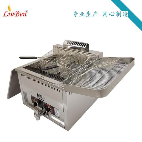 H气液化石油瓦CO燃气炸炉小吃摆摊炸炉17升油炸煤AEJ机C4甲炳台斯