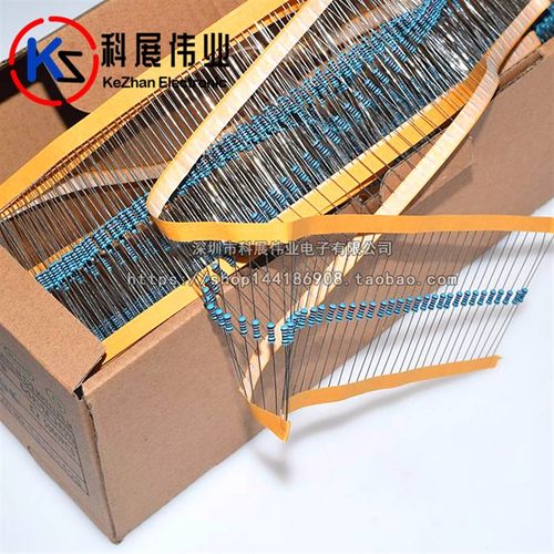 1/4W金属膜电阻1R 10R 100R 1K 10K 100K 1M 10M精度1%五色环电阻