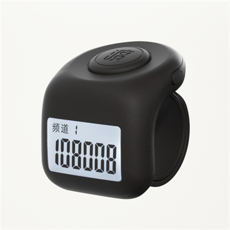 智能蓝牙夜光电子数显器戒指型充电D九通道防清零点数器点按统计