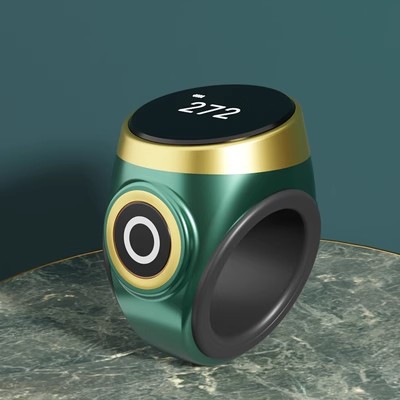 新款触摸式计数器夜光可视t手按戒指型充电智能数显电子记数器手