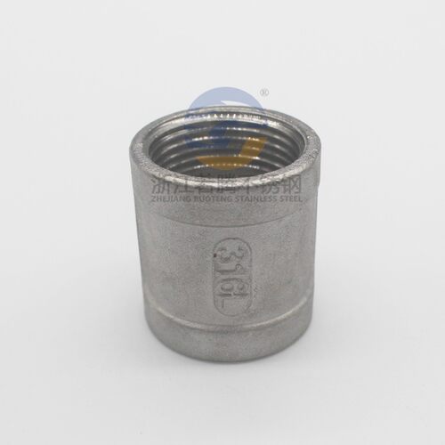 316L不锈钢内丝管箍/不锈钢精铸内丝直接 铸造内丝4分 6分 1寸2寸