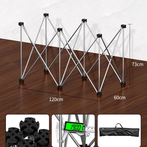 蜘蛛腿工作台加厚不锈钢折叠新型多功能操作台木工瓦匠支架工作台