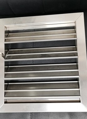 304不锈钢防雨百叶窗 中央空调出风口配件 可调双层不锈钢百叶