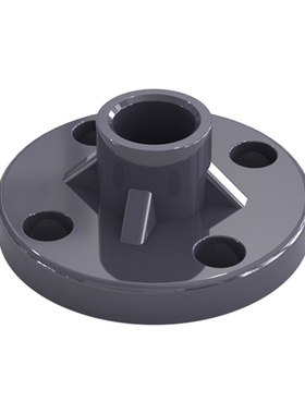 PVC法兰盘一体圈连体法兰片座圆形接头dn20 32 50 63 110 160 200