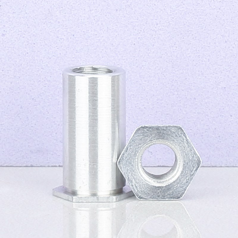 铝合金通孔压铆螺母i柱卯螺柱SOA-3.5M3x3x4x5x6x7x8x9x10x11x12m