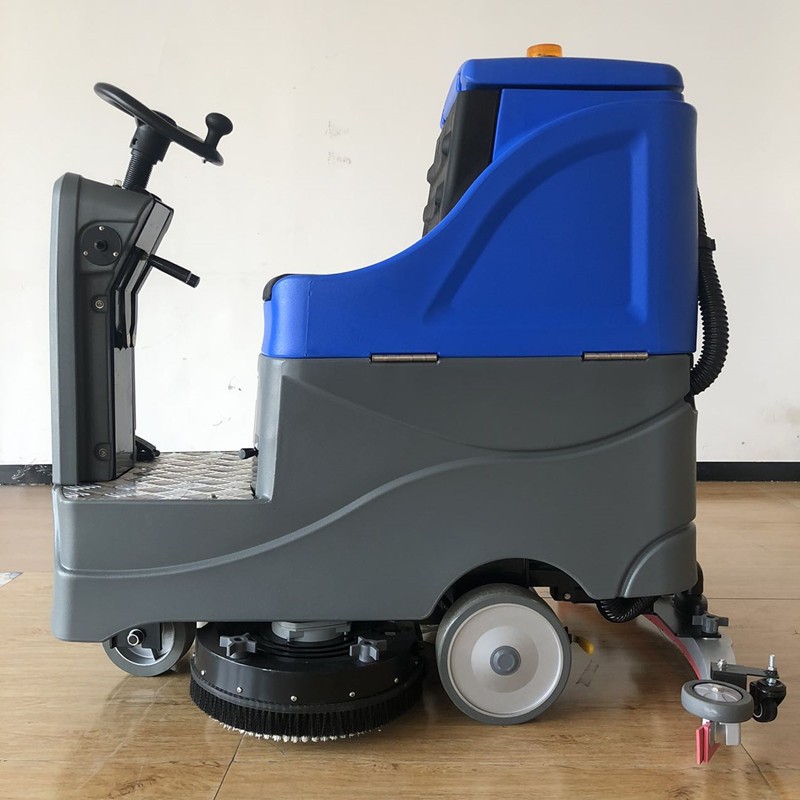 工厂车间电动洗地车 医院超市车库拖地机 商用拖洗一体洗地机