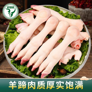 羊蹄火烧退毛新鲜生羊蹄子批发冷冻羊脚商用冻羊脚蹄生鲜小羊蹄