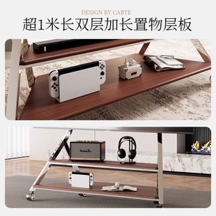 厂促电视移动支架推车不锈钢艺术架子带轮挂架电视柜75 100英