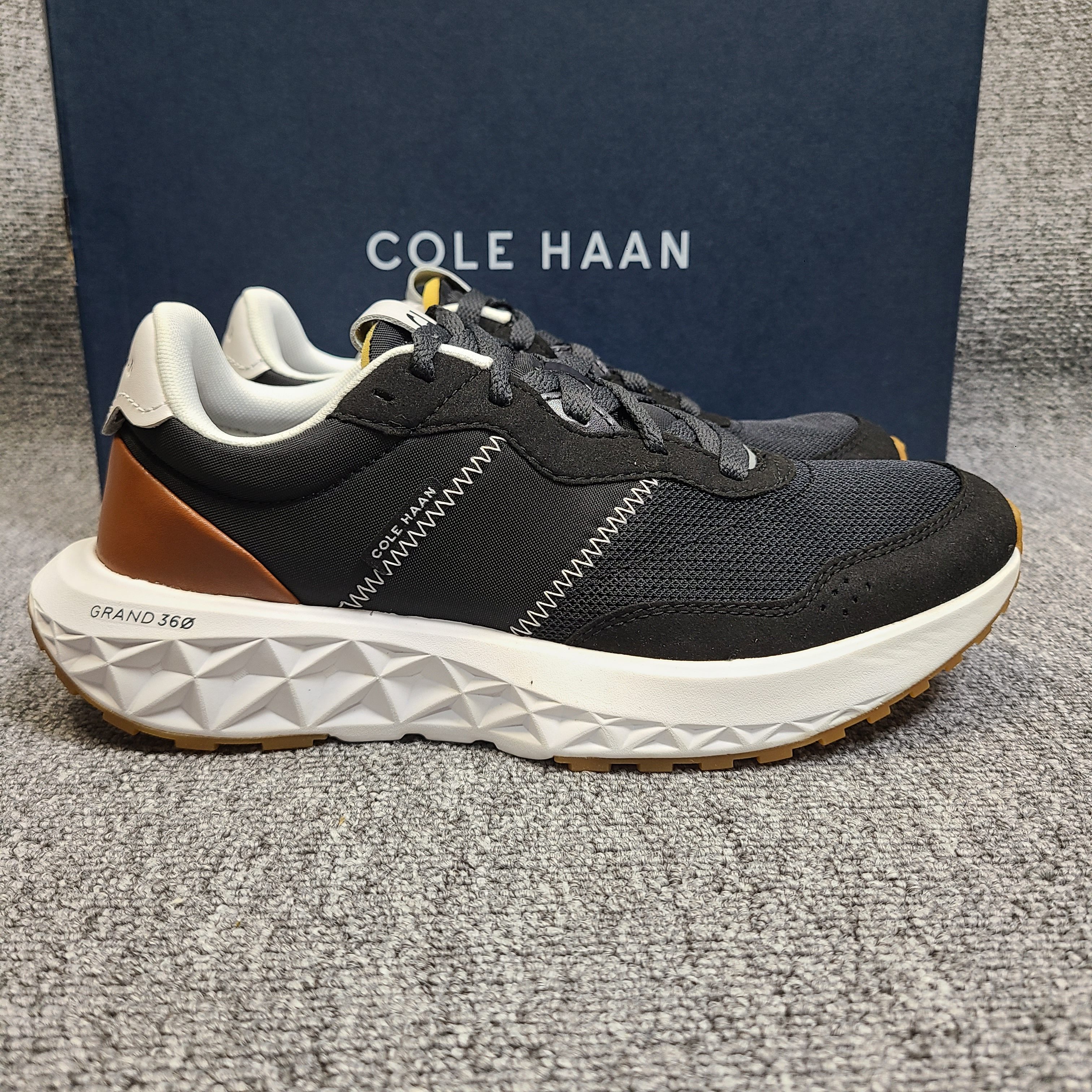 Cole Haan/歌涵 男鞋时尚潮流春秋舒适轻盈超轻钻石底网面运动鞋