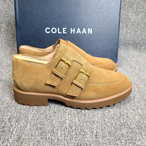 Cole Haan歌涵/女鞋春秋舒适厚底复古翻毛皮乐福鞋时尚潮流休闲鞋