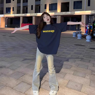 WASSUPSUCCESS国潮透气情侣t恤