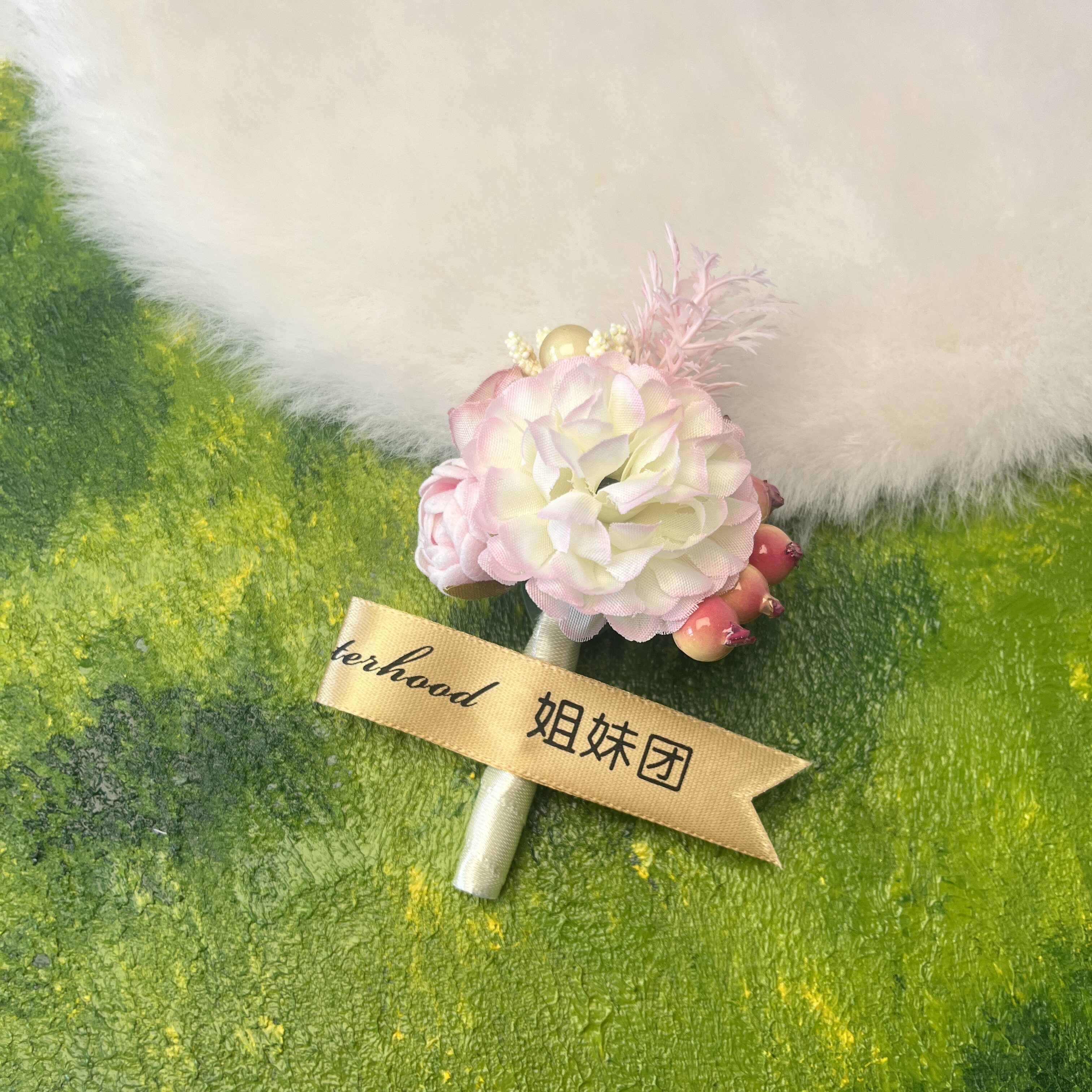 新娘伴娘结婚胸花婚礼花商务会议开业襟花贵宾仿真假花中式