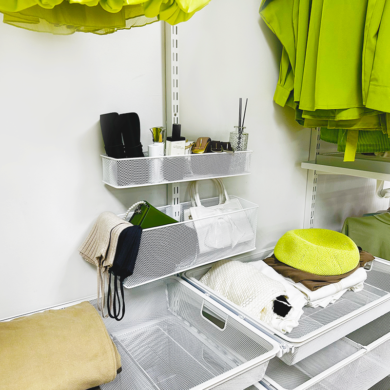 3ROOMS金属密网篮门上收纳壁挂蓝