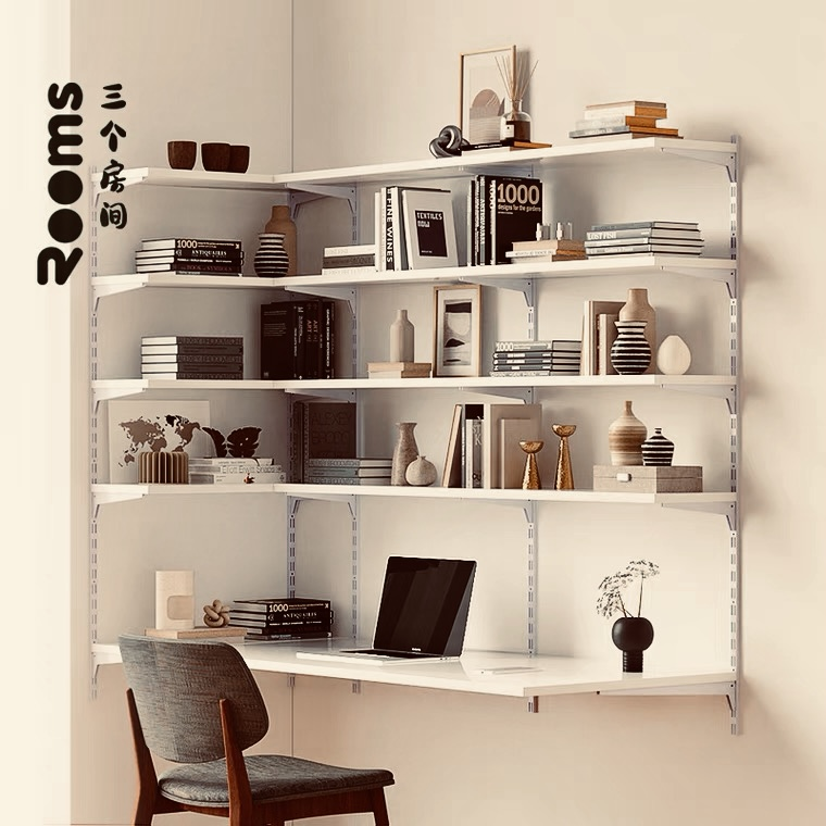 3ROOMS金属书桌书架转角书柜定制