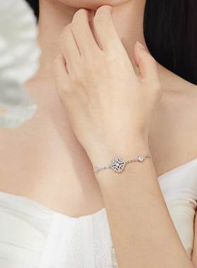 新真S925银繁华手链女手串