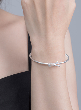 新品真足银999在逃公主手镯女链