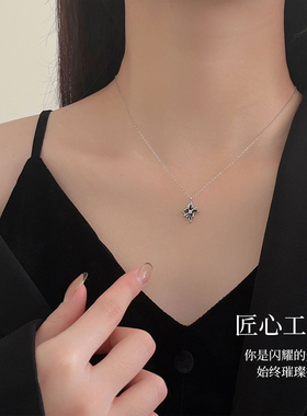 新款真足银999光芒项链女项饰