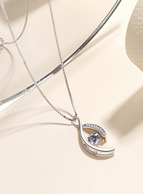 s925银灵动之眼套链女项链