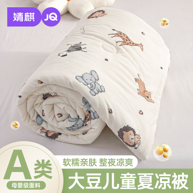 婧麒a类婴儿童夏凉被春秋空调午睡盖毯小宝宝薄款幼儿园专用被子A
