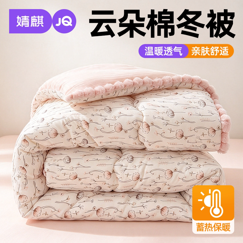 婧麒羽丝棉冬被保暖家用卧室被子