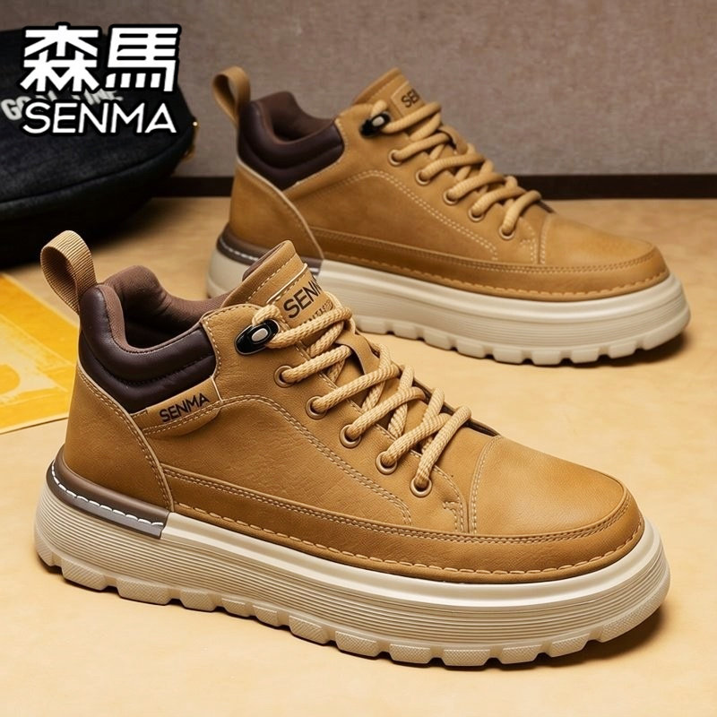 森马马丁靴男鞋冬季真皮防水运动休闲高帮板鞋厚底防滑工装大黄靴,运动鞋new,板鞋,淘宝优惠券,粉丝福利购,淘宝优惠卷