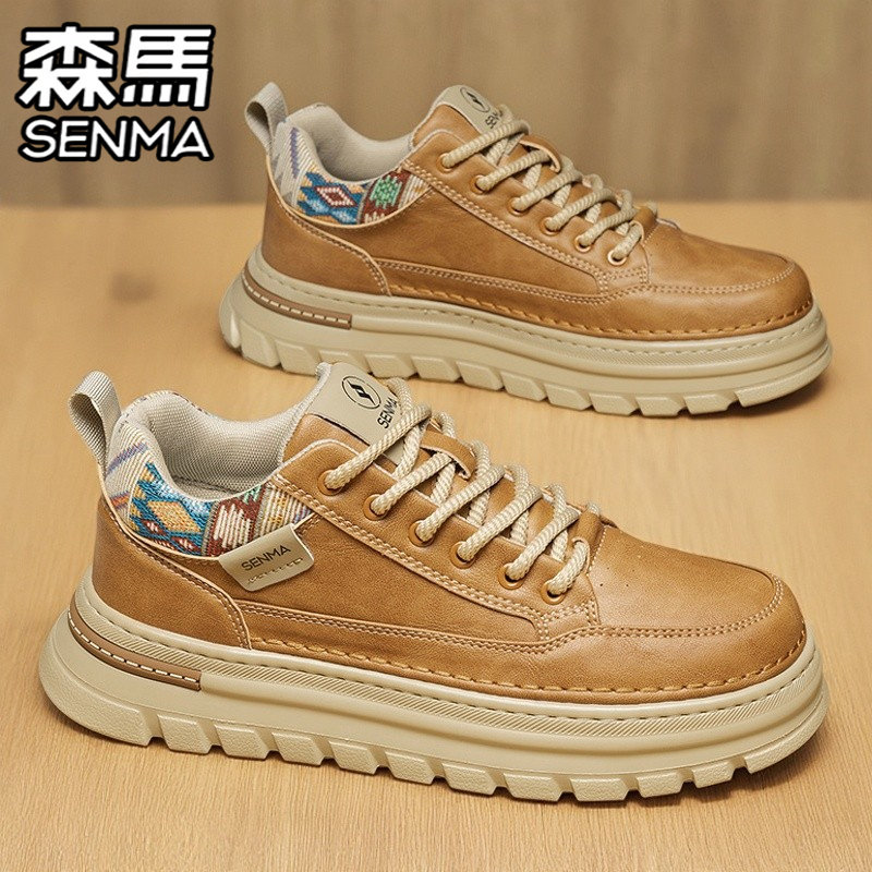 森马男鞋冬季真皮防水运动休闲板鞋男士皮鞋复古工装低帮马丁潮鞋,运动鞋new,板鞋,淘宝优惠券,粉丝福利购,淘宝优惠卷