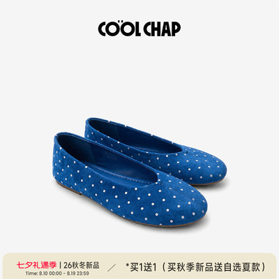 COOLCHAP圆舞曲波点浅口单鞋