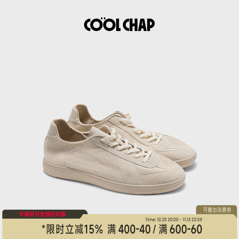 COOLCHAP裸穿简训系列26秋季新款复古羊皮系带百搭浅口德训鞋女款
