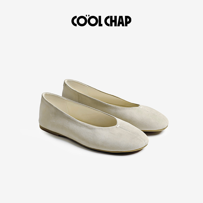 COOLCHAP圆舞芭蕾鞋2026新款玛丽珍浅口单鞋复古平底羊皮女鞋,女鞋,时尚芭蕾鞋,淘宝优惠券,粉丝福利购,淘宝优惠卷
