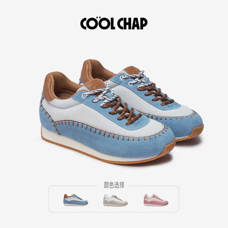 【达人】COOLCHAP欧包德训鞋女款春季休闲鞋厚底增高运动鞋子女鞋