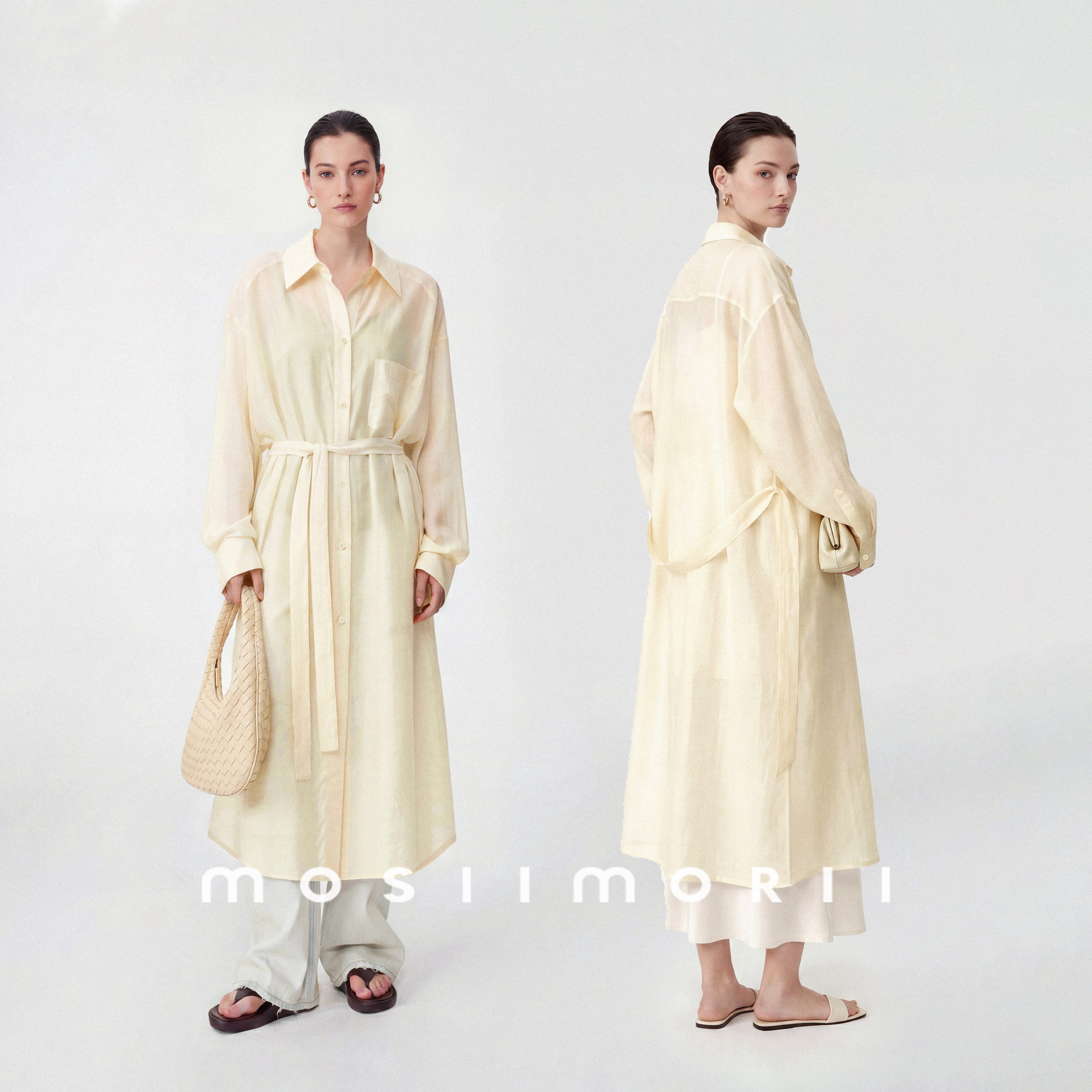 MOSIIMORII【铃纪春序】夏季桑蚕丝轻薄款防晒风衣外套女2026新款