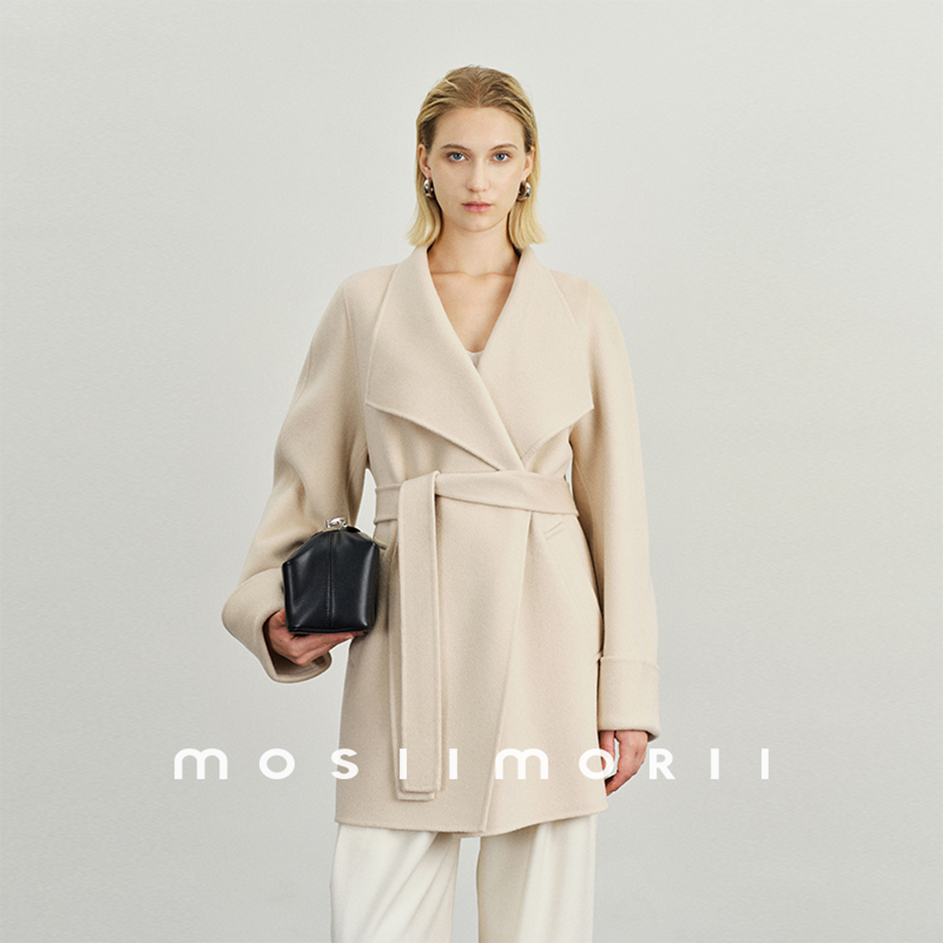 MOSIIMORII【普罗旺斯】100%绵羊毛大衣女秋冬2026秋款双面呢外套