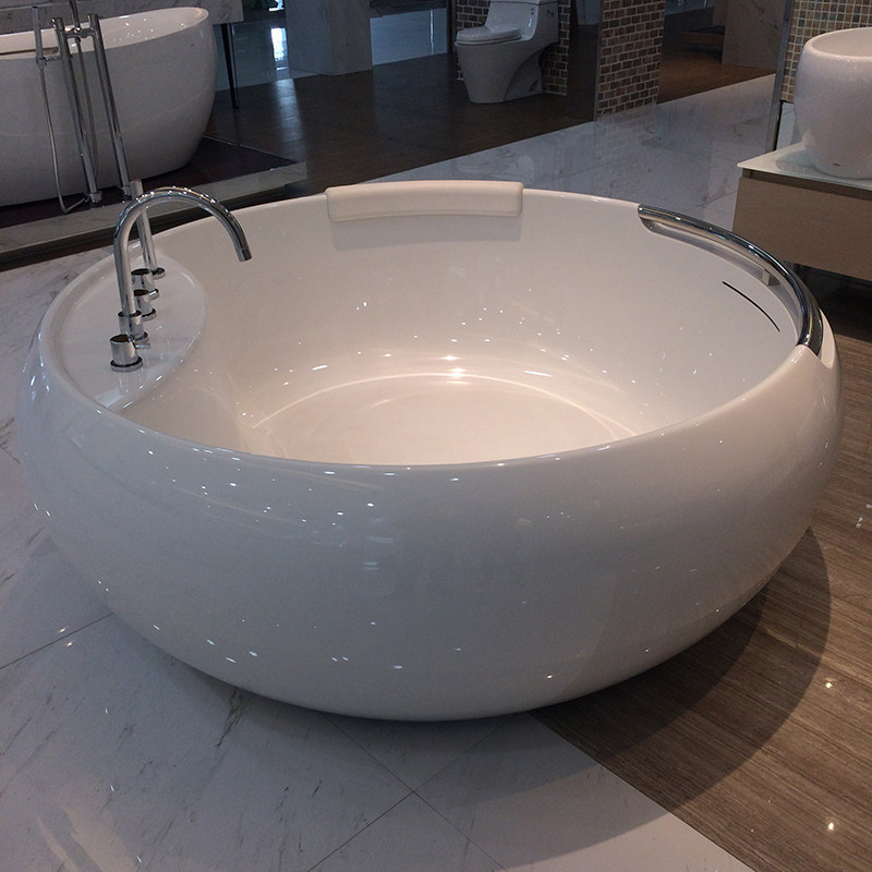 TOTO晶雅浴缸PJY1604-4HPW独立圆形贵妃泡澡浴池盆1.6米 (08-A),家装主材,普通浴缸,淘宝优惠券,粉丝福利购,淘宝优惠卷