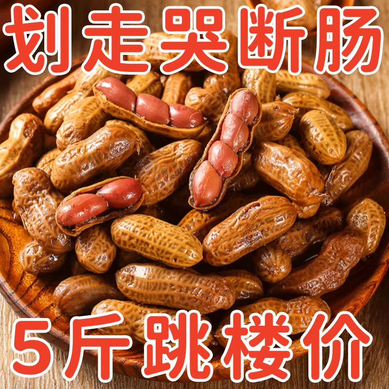 卤水花生卤汁水煮五香花生带壳开袋即食下酒菜烧烤店冷菜凉菜零食