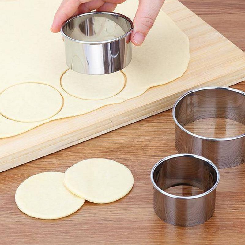 不锈钢饺子皮模具包饺子工具压饺子皮切饺子皮器三件套地摊货