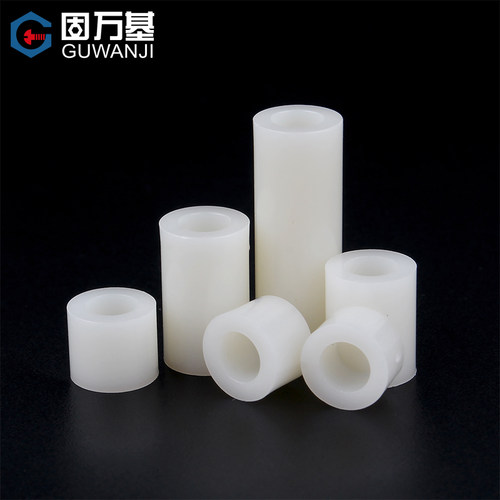 尼龙隔离柱垫高柱圆形塑料空心直通柱支撑间隔柱ABS垫圈绝缘套管