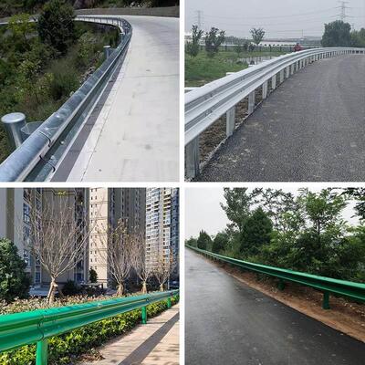 四川高速公路波形护栏板防撞乡村道路国道梁钢栏杆厂家双波两三波