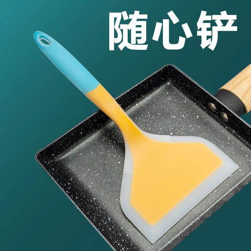 速发平底锅煎饼铲子烙饼硅胶铲耐高温不粘锅专用不伤锅烘焙刮刀厨