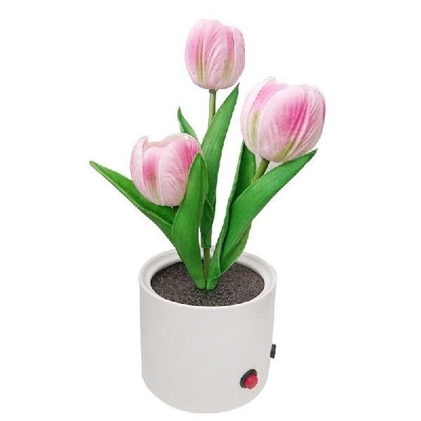 新品Tulip Flower Lights USB Tulips Night Light Beautiful Six