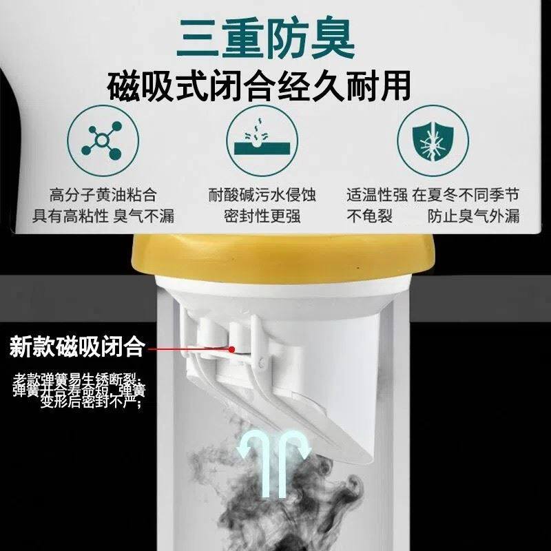 现货速发自动闭合马桶法兰密封圈防臭封闭垫圈防反水神器坐便器止