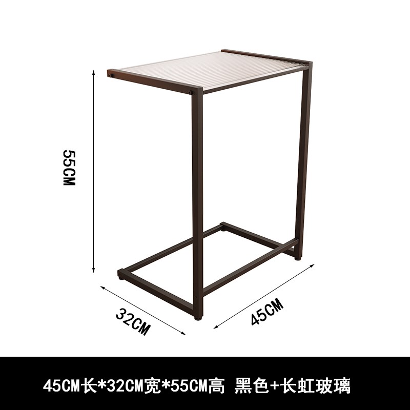 北欧钢化玻d璃小茶几简约现代小桌子床头侧边柜可移动沙发边几边