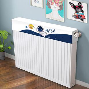 暖气片遮挡罩帘老式家用装饰防尘罩套半包新式轻奢墙暖防熏黑盖布