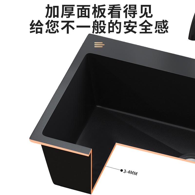 厨房不锈钢水槽大单槽一体阳台落地式太空铝橱柜组合洗菜盆洗碗池