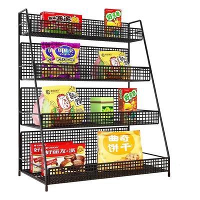 零食置物架桌面桌上放饮料水果多层收纳架子超市货架收银台展示
