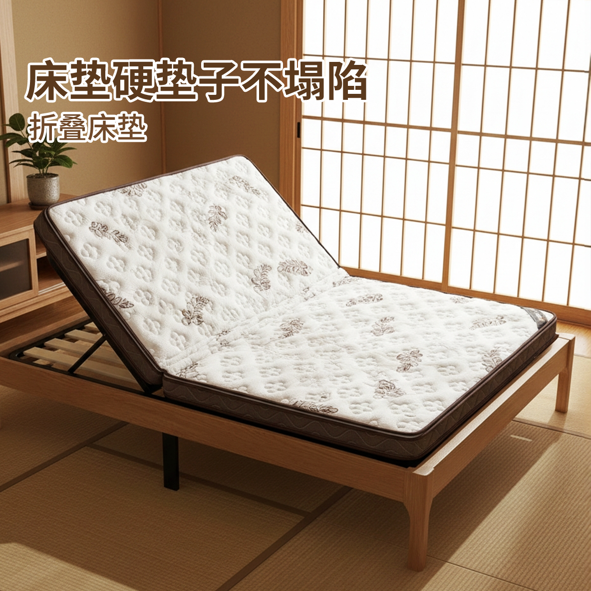 菲欧宫床垫硬垫子不塌陷折叠床垫环保家用护腰护脊可定制异形折叠